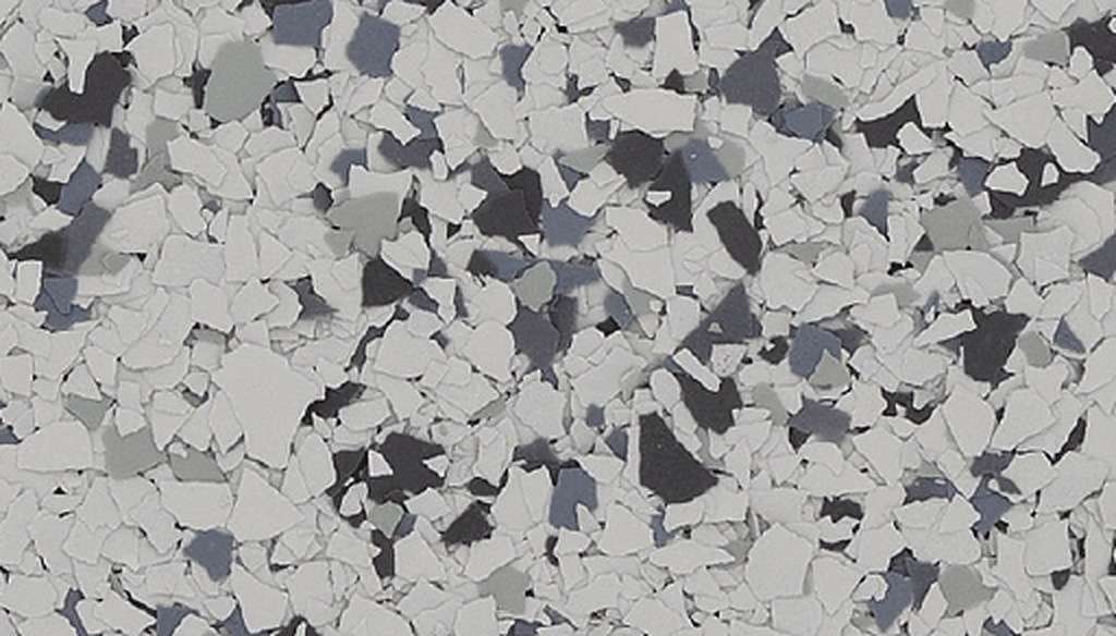 Husky Gray epoxy flake blend